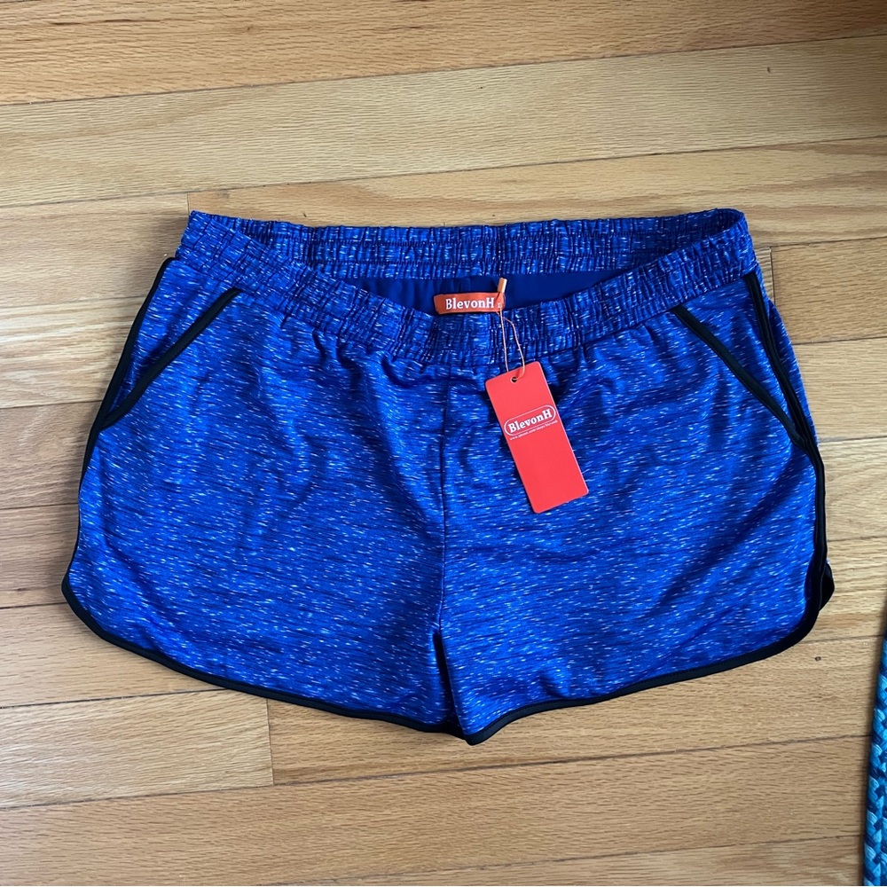 Women's Blue Athletic Shorts